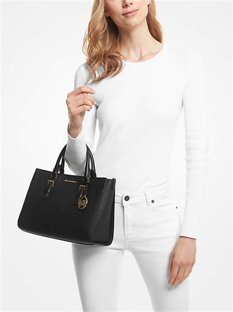 michael kors aubrey large satchel|Charlotte Medium Saffiano Leather 2.